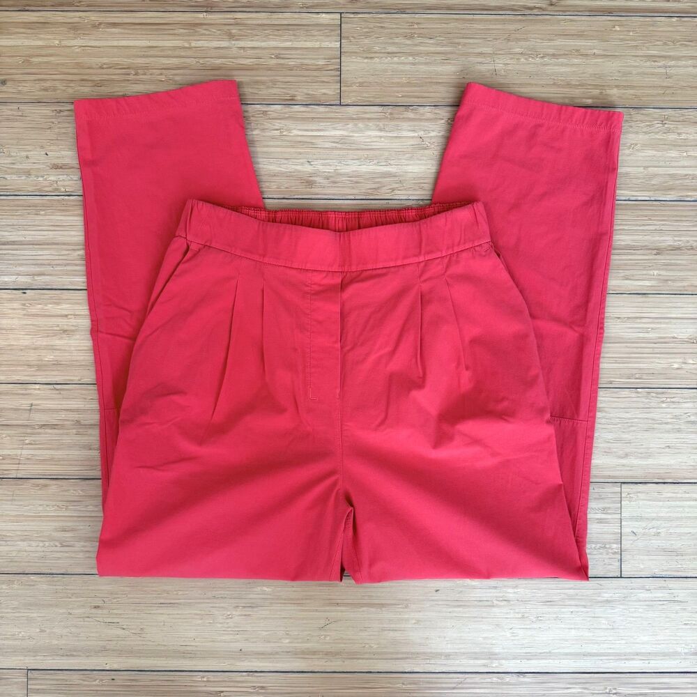Lululemon Your True Trouser Pant Red Pleated High Rise Straight Leg